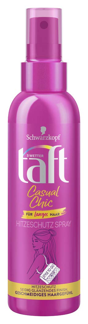 Schwarzkopf 3 Wetter Taft Casual Chic Langes Haar Hitzeschutz 1er Pack 1 X 150 Ml Amazon De Beauty