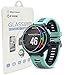 Poyiccot Garmin Forerunner 735XT Tempered Glass Screen Protector, Premium 9H Hardness 0.3mm Ultra Thin 2.5D Watch Tempered Glass Screen Protector Glass Film for Garmin Forerunner 735XT