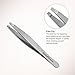 SuchATweeze Stainless Steel Slant Tweezer - Well Designed Protected Tip - Precision Plucker for Men and Women - Perfect for Ingrown and Facial hairs - 5.12” x 1.97” x 0.59“(Set of 4)