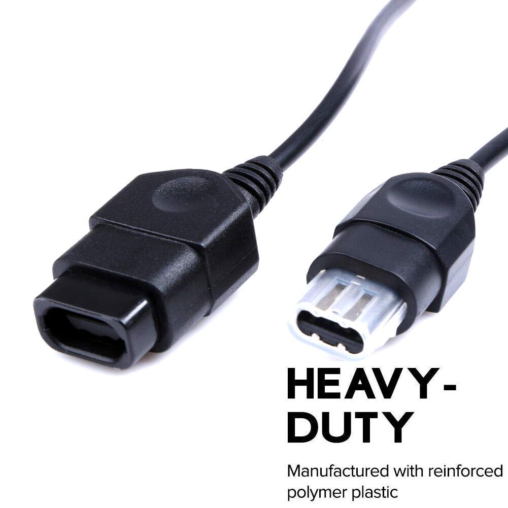 YB-OSANA 2 Packs! Replacement 6ft Extension Cords for Xbox Controller, Set of 2, Black