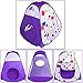 FUN LITTLE TOYS Toddler Ball Pits Play Tent, 3 PCs Kids Play Crawl Tunnel and Playhouse Tent with Zippered Storage Bag