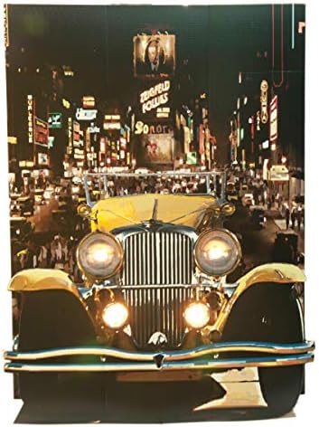 Anderson's Yellow Gatsby Car Photo Scene, Real Working Electrical Lights