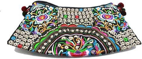 Mootumbon Hill Tribe Handmade Crossbody Bag Hmong Bag Embroidered Thai Handbag (Style 10)