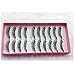 Laimeng,10Pairs Fashion Natural Handmade Long False Black Eyelashes Makeup