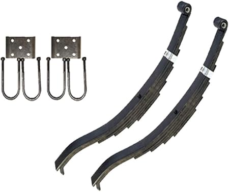 Amazon トレーラースリッパ スプリングサスペンションキット 3インチチューブ用 7000ポンド 車軸 カーパーツ 車 バイク