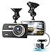 Dash Cam, EIVOTOR 1080P HD Dual Channel Dashboard Cameras Front and Rear, Driving Video Recorder with 4.0'' IPS Screen, Built in G-Sensor, Motion Detection, Loop Recorder
