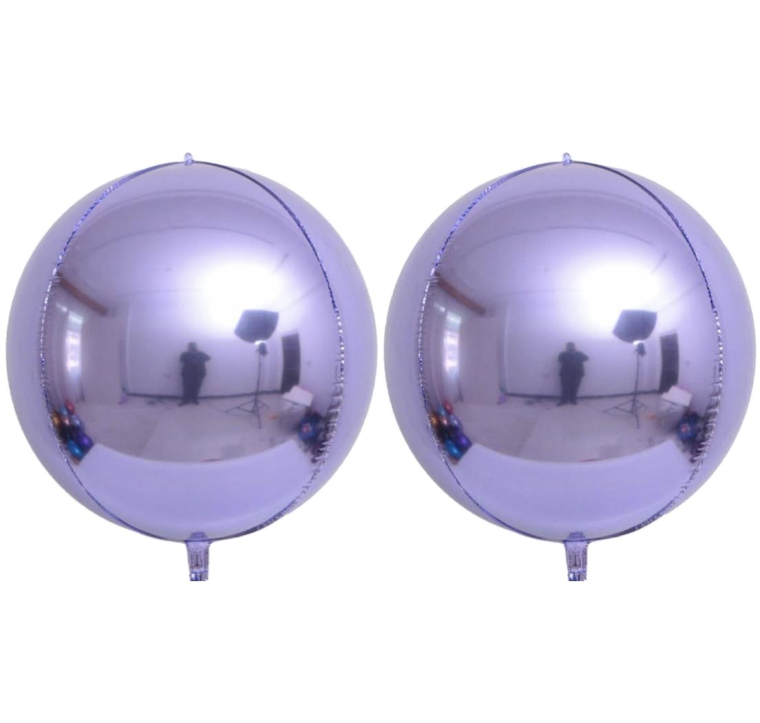 Lilac 4D Foil Balloon, 55cm (2 pack)