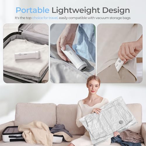 HOMOH Portable Cordless Electric Travel Vacuum Pump for Storage Bags photo 11