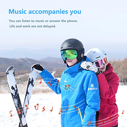 smart4u Smart Ski Helmet SS1 with Bluetooth Ski & Snowboard Helmet Audio,Walkie-Talkie/Push-to-Talk
