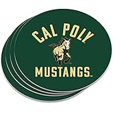 Cal Poly Mustangs Logo Novelty Coaster Set