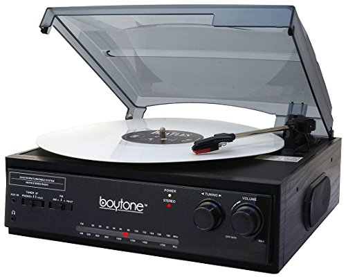 image for Boytone BT-13B with Bluetooth Connection 3-Speed Stereo Turntable Belt