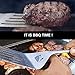 RWM BBQ Grill Tool Set - Heavy Duty Integrated Extra Thick Extension Stainless Steel Grill Utensil Set,Spatula, Basting Brush,Fork & Tongs,Giant(Set of 4)
