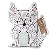 Lolli Living Fox Cushion. Girl, Baby, or Nursery Fox Pillow with Screen Printed Design (Sparrow Print).