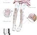 Gellwhu 3-Pack Cotton Girl Tights Kids Pantyhose Flower Print Stocking 3-9 Years