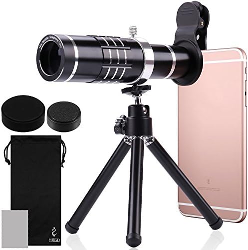 スマホ 用 カメラレンズキット 18x Hd カメラレンズ Afunta チープ ズーム 望遠鏡 伸縮鏡 レンズ Iphone ブラック 付属 Samsung スマホ用 ミニ 三脚