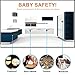 Baby Proofing Safety Cabinet Locks - Vkania 16 Pack Kids Drawer Latches with Strong Adhesive - No Tools|No Drilling |No Magnetic-Optional Screws