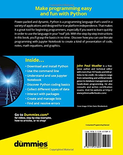 Beginning Programming with Python For Dummies - Best Tech Deal & Gift Ideas