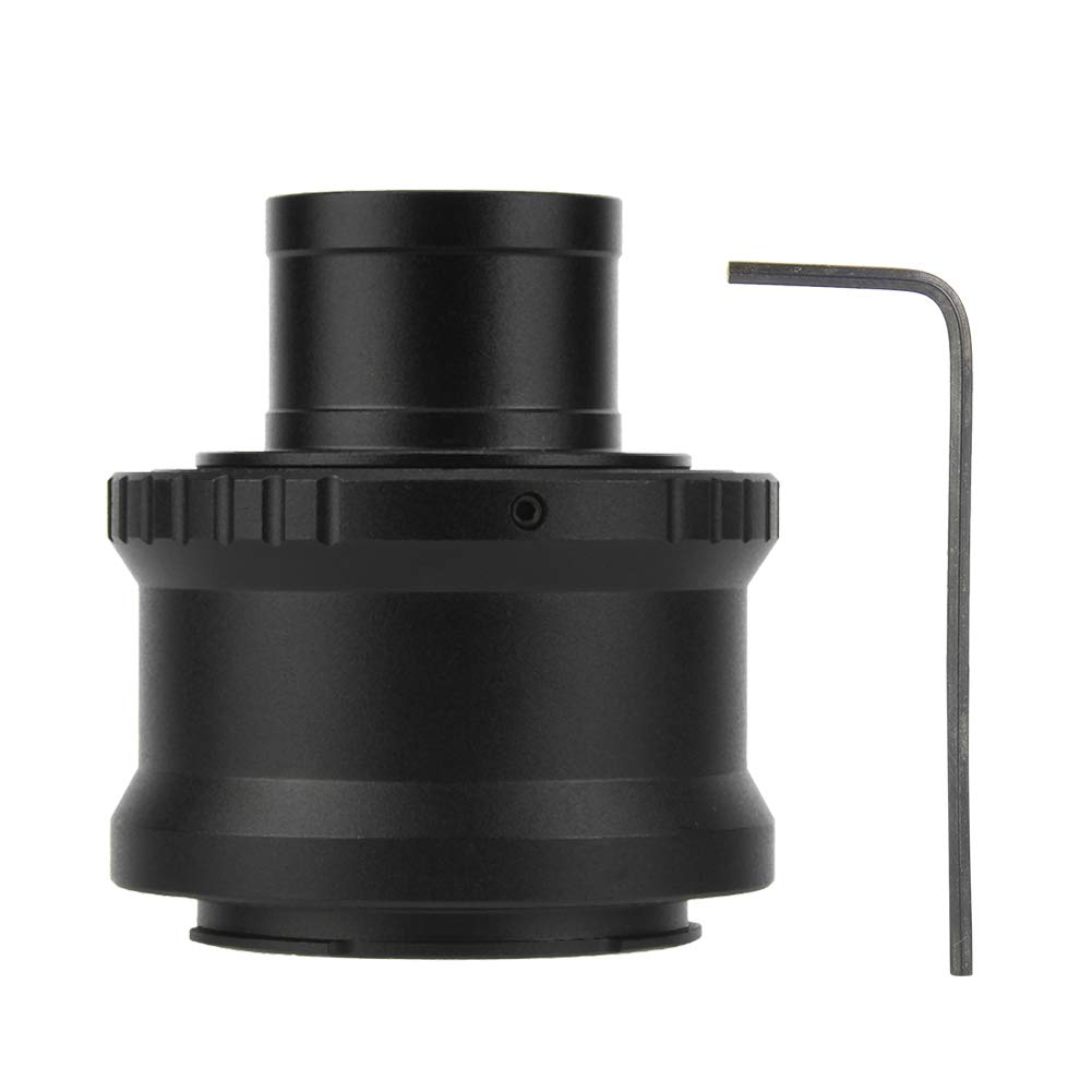 Telescope Eyepiece Adapter, 1.25 Inch Lens Mount Converter for Mirrorless Camera, Compatible with E-Mount Camera Models