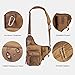 Piscifun Sports Shoulder Bag Fishing Tackle Bag Crossbody Messenger Sling Bags (Brown)