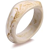 CCAKXCJJ Acrylic Chunky Bangle Bracelets for Women,Colorful Irregular Punk Resin Bangle Wide Geometric Bracelet Halloween