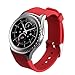 valkit Compatible Gear Sport/Gear S2 Classic Bands, 20mm Soft Silicone Replacement Bracelet Watchband Strap for Samsung Gear Sport SM-R600/ Gear S2 Classic(SM-R732/R735) - Red