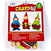 Baker Ross Make Your Own Christmas Elf Natural Pine Cone Kits for Children - Creative Craft Toy Set for Kids to Personalize (Pack of 5)