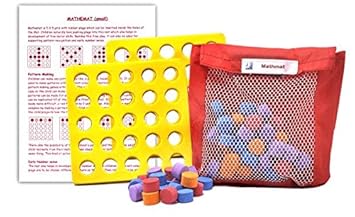 Jodo Gyan Shiksha Mathmat 5X5 - Specially Designed Rubber mats with Plugs for Pattern Making and Number Facts