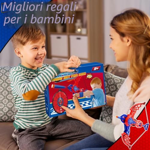 Spider Giocattoli per Bambini 3 4 5 6 7 8 Anni Ragno Freccia e Arco Giocattoli 3-7 Anni Ragazzo Regalo 3-8 Anni Spider Giochi all'aperto per Bambini 3-8 Anni Giochi Bambini Regali Pasqua — foto 7 di 7