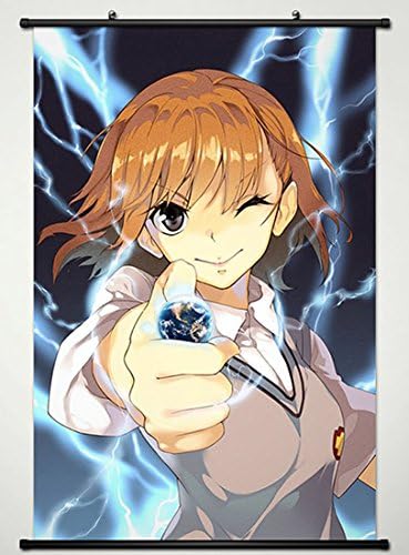 Wall Scroll Poster Fabric Painting For Anime Toaru Kagaku no Railgun Misaka Mikoto 219 L