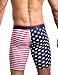 sandbank Men¡¯s American Flag Compression Shorts Running Workout Gym Summer Tight Shorts (US M: Waist 33
