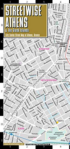 Streetwise Athens &amp; The Greek Islands Map - Laminated City Center ...