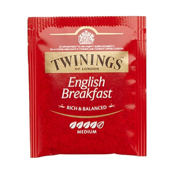 Twinings English Breakfast Tea - Schwarzer Tee - krÃ¤ftiger Schwarztee aus hochwertigen TeeblÃ¤ttern, gepflÃ¼ckt in Sri Lankas und Indiens besten TeegÃ¤rten, 100 Teebeutel (200g)