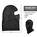 OMECHY Balaclava Windproof Ski Mask Outdoor Cold Weather Face Mask Motorcycle Neck Warmer Tactical Hood, Black Mesh One size