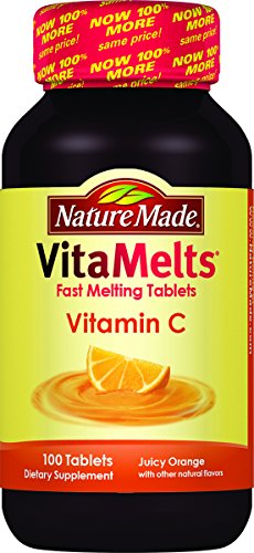 Nature Made Vitamelts Vitamin C Tablets, Juicy Orange, 100 Count Nature Made Vitamelts Vitamin C Tablets, Juicy Orange, 100 Count