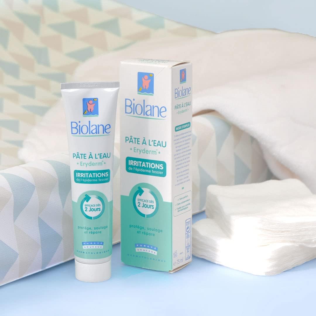 Biolane Pate A L Eau Eryderm Irritation Rougeurs De L Epiderme Fessier De Bebe 75 Ml Amazon Fr Hygiasne Et Soins Du Corps