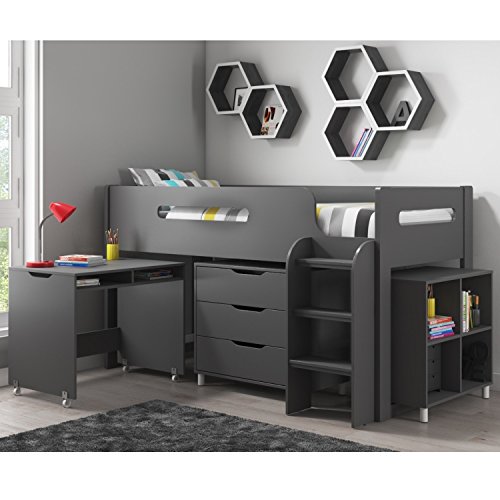 Dynamo Dark Grey Cabin Bed Ladder Can Be Fitted Either Side