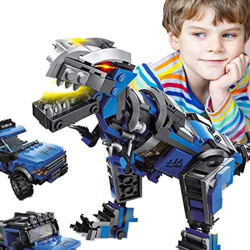 Tyororo おもちゃ 男の子 知育玩具 恐竜 Suvジープ 3 In 1ブロック 積み木 組み立て玩具 子供