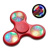 Tri-Spinner Fidget Toy Tri-Spinner Fidget Toy Fidget Spinner High Speed Lasting Rotation For Relieves Stress And Anxiety Puzzle Toy Playing In Hands (red flash switch))