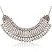 Flesser® Coin Stylish Collar Chain Tribal Retro Antique Silver Alloy Bib Choker Necklace