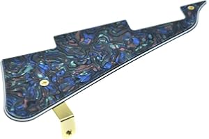 Dopro LP Guitar Pickguard and LP Stainless Steel Bracket with Gold Steel Mounting Screws for USA Les Paul Abalone Pearl
