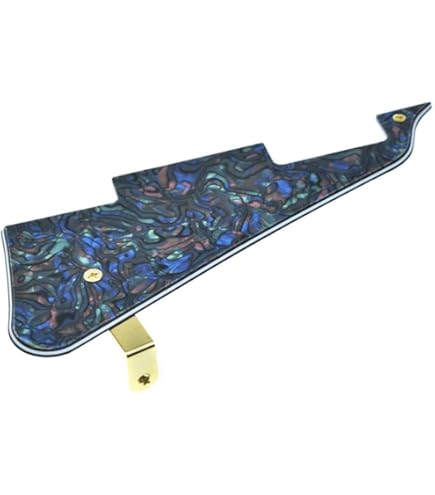 Pearl Jam Dark Matter Battipenna Per Chitarra Les Paul - Black Pearl Con Staffa Nera, Adatto Per Epiphone LP Gibson Pickguard