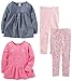 Simple Joys by Carter's Toddler Girls 4-piece Playwear Set, Chambray, 2T
