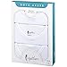 Feathers Boys White Tank 100% Cotton Super Soft Tagless Undershirts 3-Pack, Solid White, 7