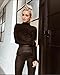 Longwu Women's Fashion Fluffy Mohair Midriff-baring Jumper Knit Crop Top Sweater