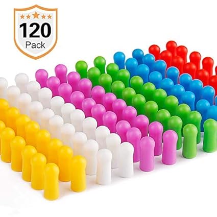 Paquete de 120 chinchetas magnéticas para mapas en varios colores ...