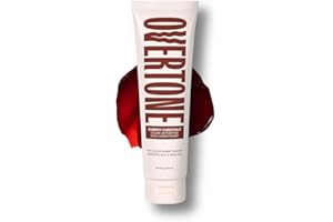Overtone Daily Color Depositing Conditioner for Dyed & Natural Hair - 4.5oz Temporary Coloring with Shea Butter & Coconut Oil - Refresh Color & Prevent Fading - Vegan & Cruelty-Free, Cherry Chestnut