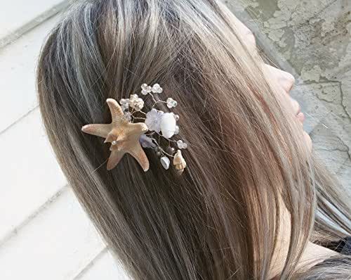 Amazon Com Starfish Hair Pin Beach Bridal And Bridesmaid Hair