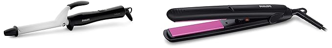 Philips Hair Curler (BHB862) & Straightener (HP8302) Combo