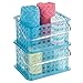 iDesign Storage Organizer Basket, for Bathroom, Health and Beauty Products - Small, Aqua