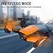 le-idea IDEA7 Drone Foldable GPS 720P WIFI FPV with Auto Return Auto Hover Follow Me Mode RC Drone Live Video Camera and GPS Drone Map Location and Waypoint Setting Orange Color